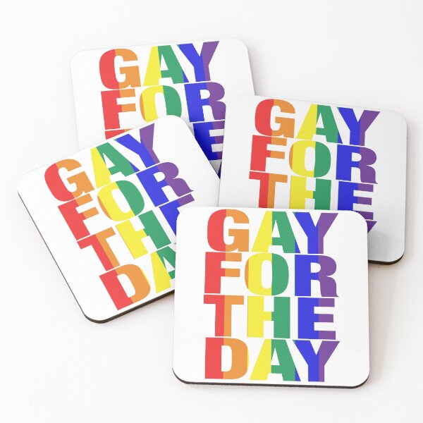 Item preview, Gay For The Day (on white background) - Show your Pride and Support!  designed and sold by Jocelyn Sperduto Art.