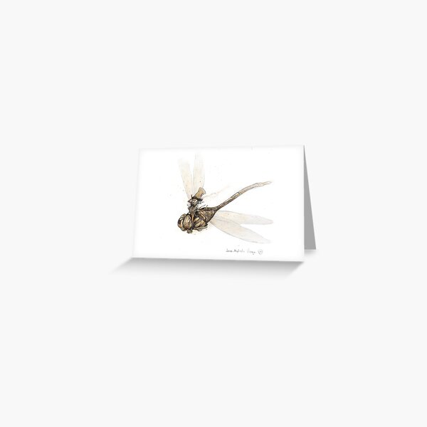 The Dragonfly Rider Greeting Card