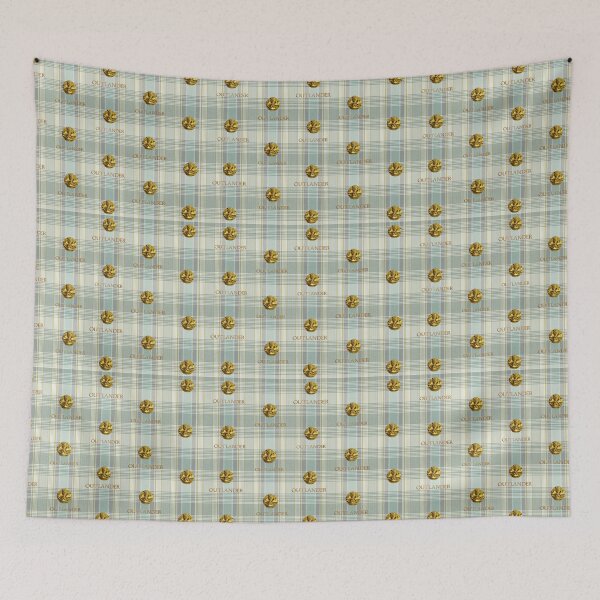 Item preview, Outlander thistle pattern on plaid designed and sold by Sassenach616.