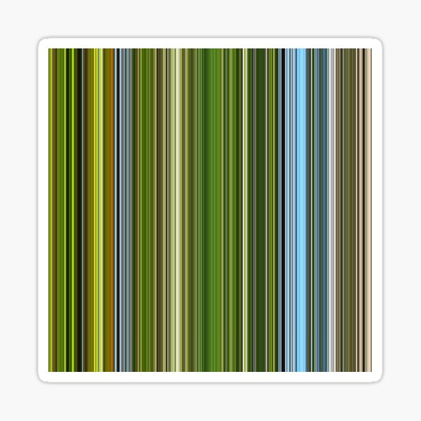 Between Earth and Sky Striped Digital Artwork Sticker