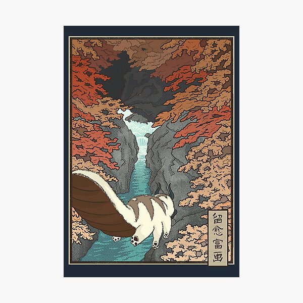 Item preview, UKIYO-E FLYING BISON designed and sold by LUPE estamparia.