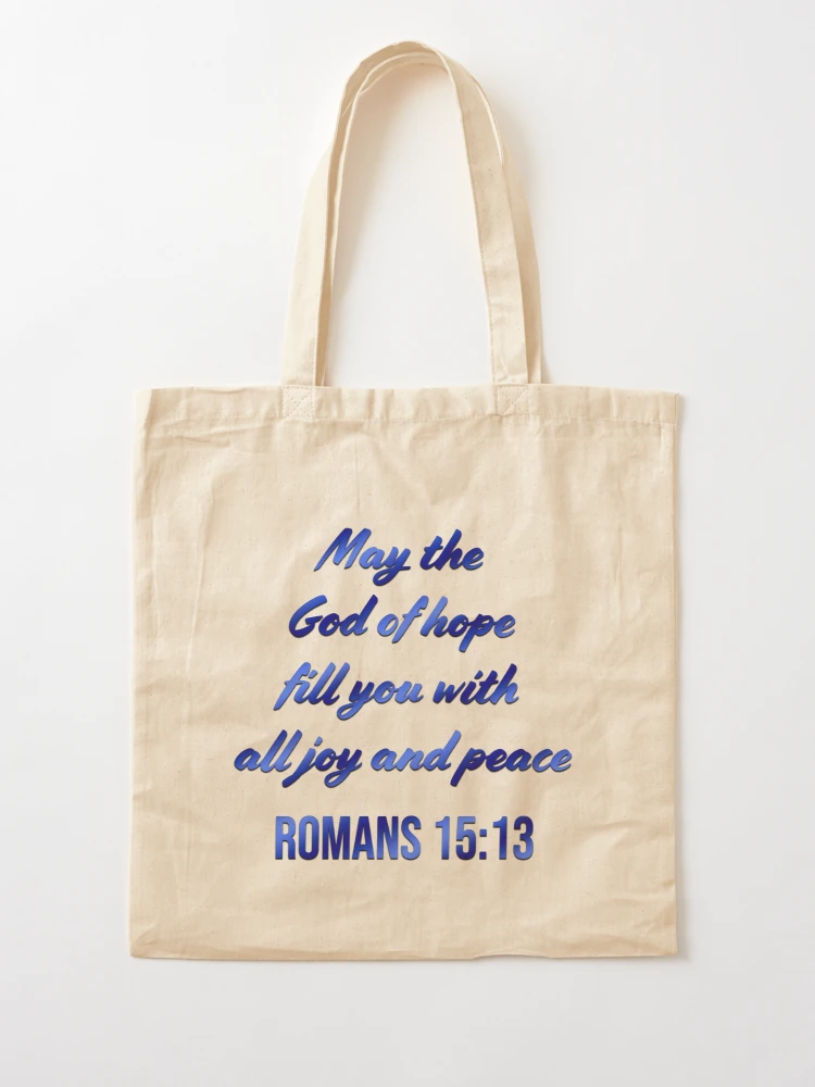 May His Peace Fill Your Heart. - Christian Tote Bag