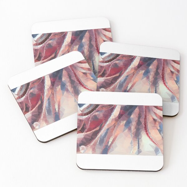 Item preview, 3 pink  blue crystal pattern - accuarela styles designed and sold by SketchyDuette.