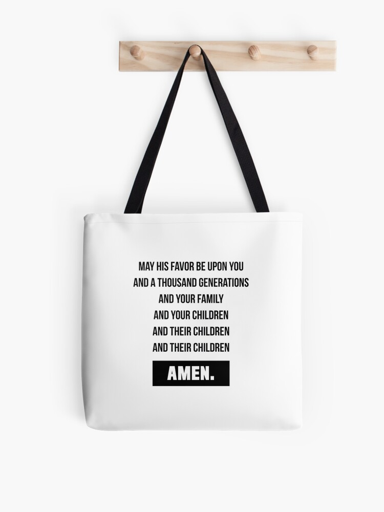 The Blessing Song Prayer Lyrics Print Art Worship Christian Art Gift For Christians Tote Bag For Sale By Therapyposters Redbubble