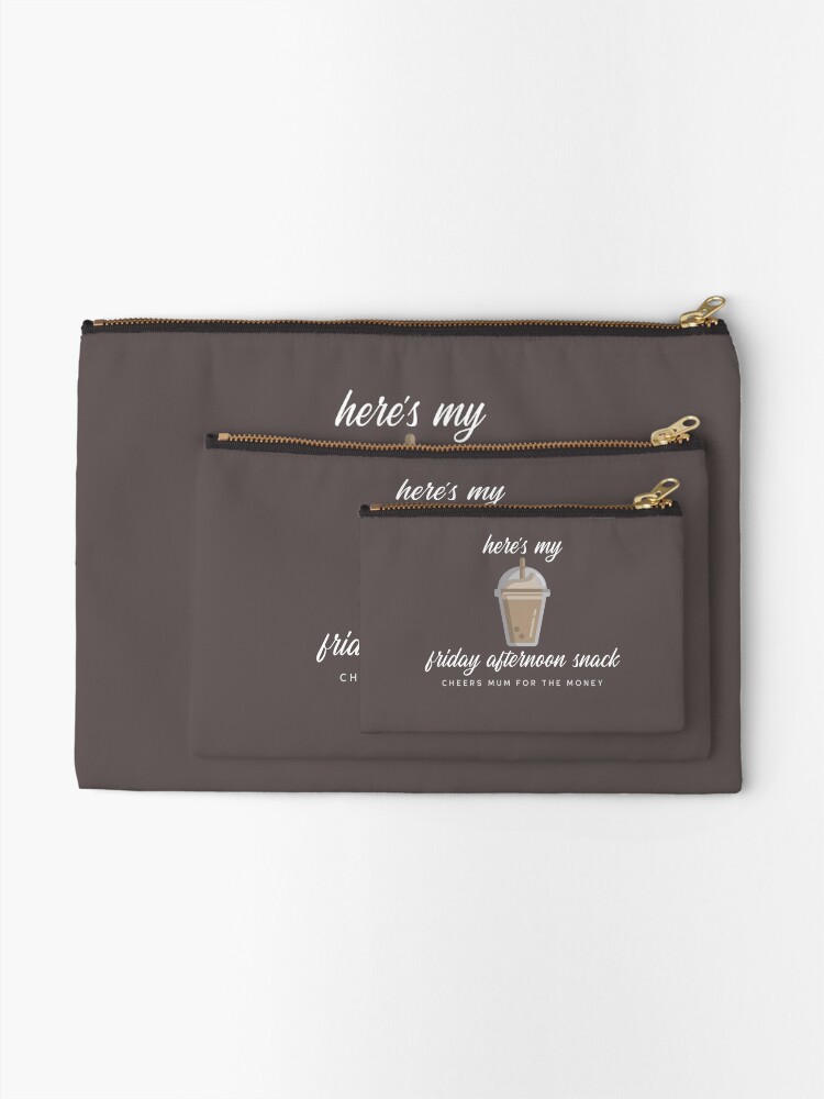 Alternate view of Cheers Mum For The Money - Iced Coffee Zipper Pouch