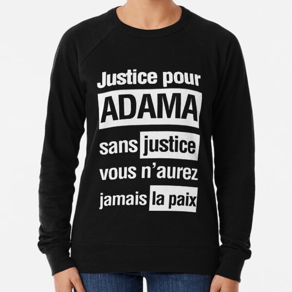 justice pour adama Lightweight Sweatshirt