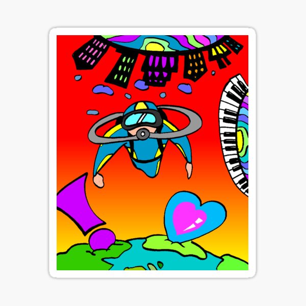 Focused, Determined Sticker