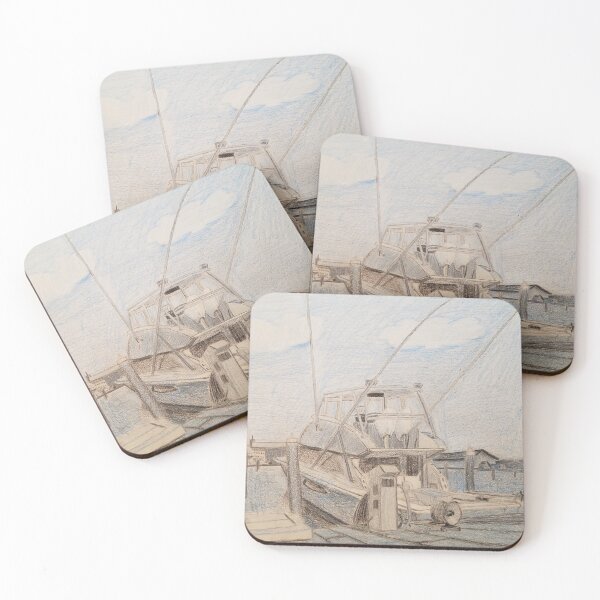 Item preview, The Docked Fishing Boat designed and sold by NPetersen20.