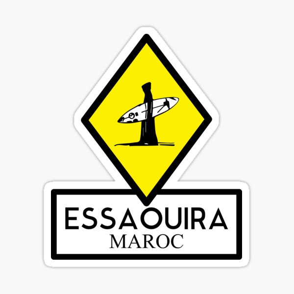 moment de surf à essaouira Sticker