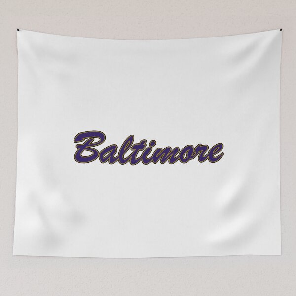 Item preview, Baltimore Purple Gold and Black on White designed and sold by gkillerb.