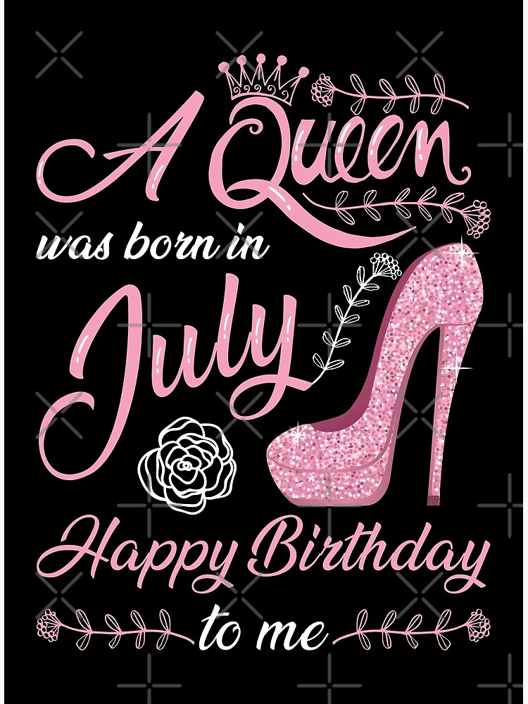 A Queen Was Born In June Birthday For Women Girl Greeting Card By Malikabela Redbubble