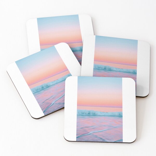 Item preview, beach sea waves sand pattern- sunrise - modern style designed and sold by SketchyDuette.