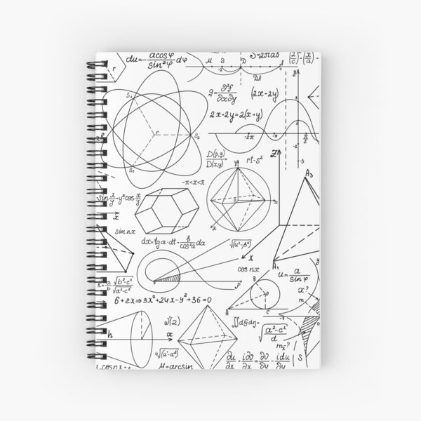 Math Equations #Math #Equations #MathEquations Spiral Notebook