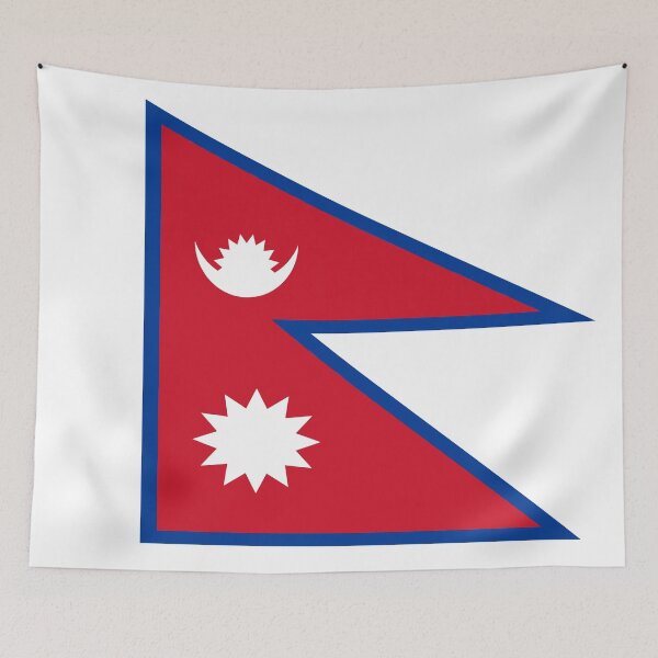 Item preview, Nepal flag  designed and sold by flagshop.