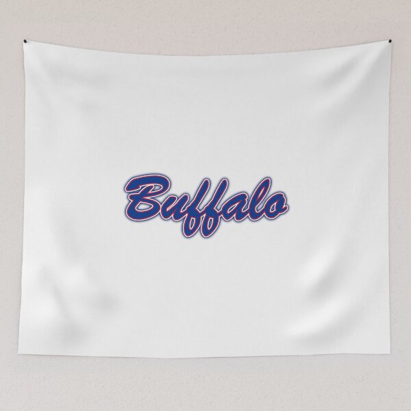 Item preview, Buffalo Blue and Red on White with Blue Glow designed and sold by gkillerb.