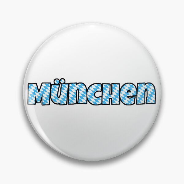 Item preview, München text with bavarian flag pattern designed and sold by UDDesign.