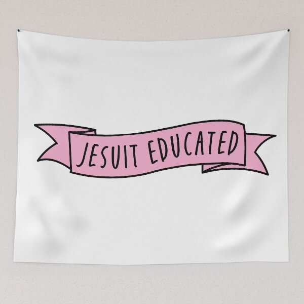 Item preview, Jesuit Educated Banner designed and sold by Modern World Catholic.