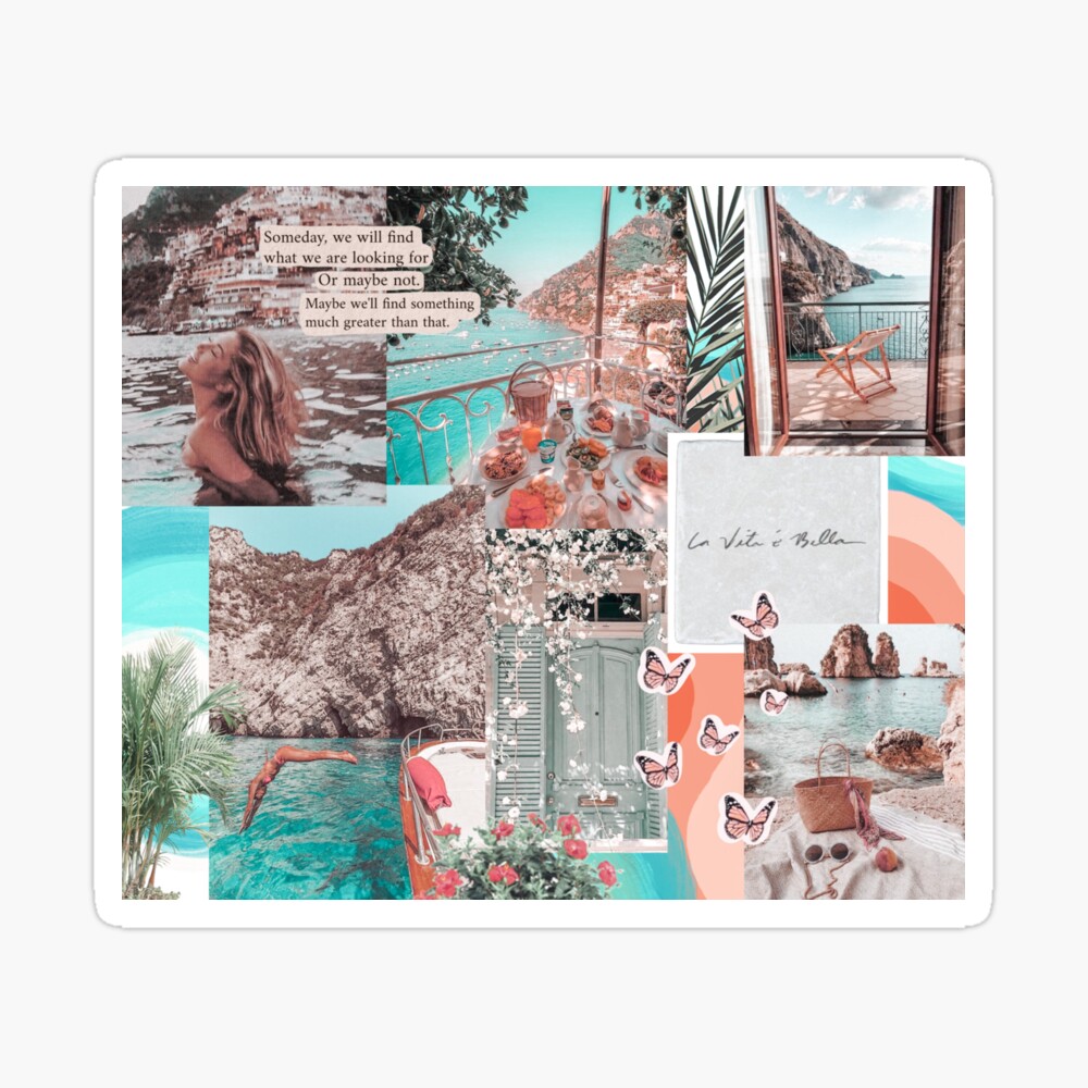 PALM TREE SUMMER VSCO AESTHETIC COLLAGE Art Board Print for Sale by  abbymoriartyy