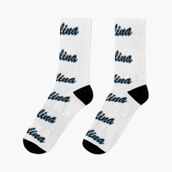 Item preview, Carolina Black Blue and Silver on White with Shadow designed and sold by gkillerb.