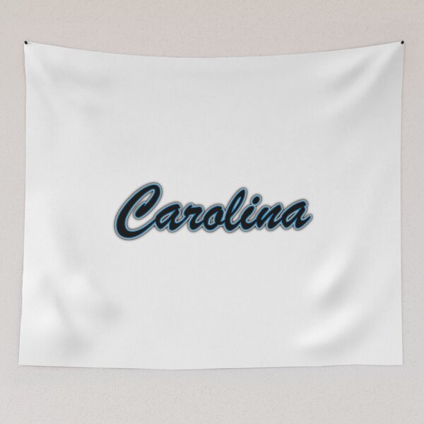Item preview, Carolina Black Blue and Silver on White with Shadow designed and sold by gkillerb.