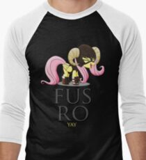 FUS RO yay (My Little Pony: Friendship is Magic) Men's Baseball ¾ T-Shirt
