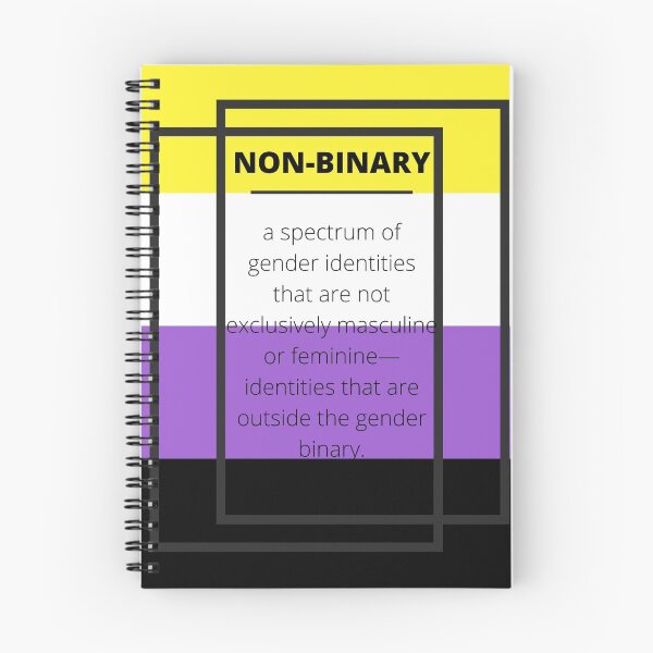 Item preview, LQBTQIA+ definition graphic - NON-BINARY designed and sold by thesassypanda.