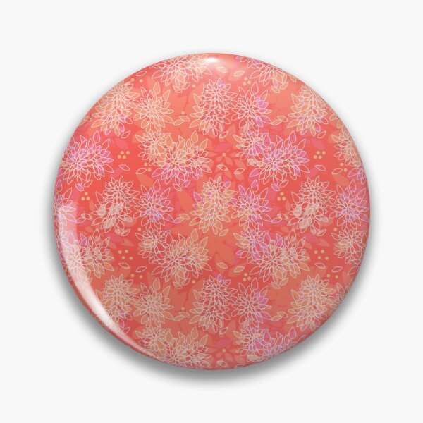 Item preview, Floral pattern salmon designed and sold by fuzzyfox.