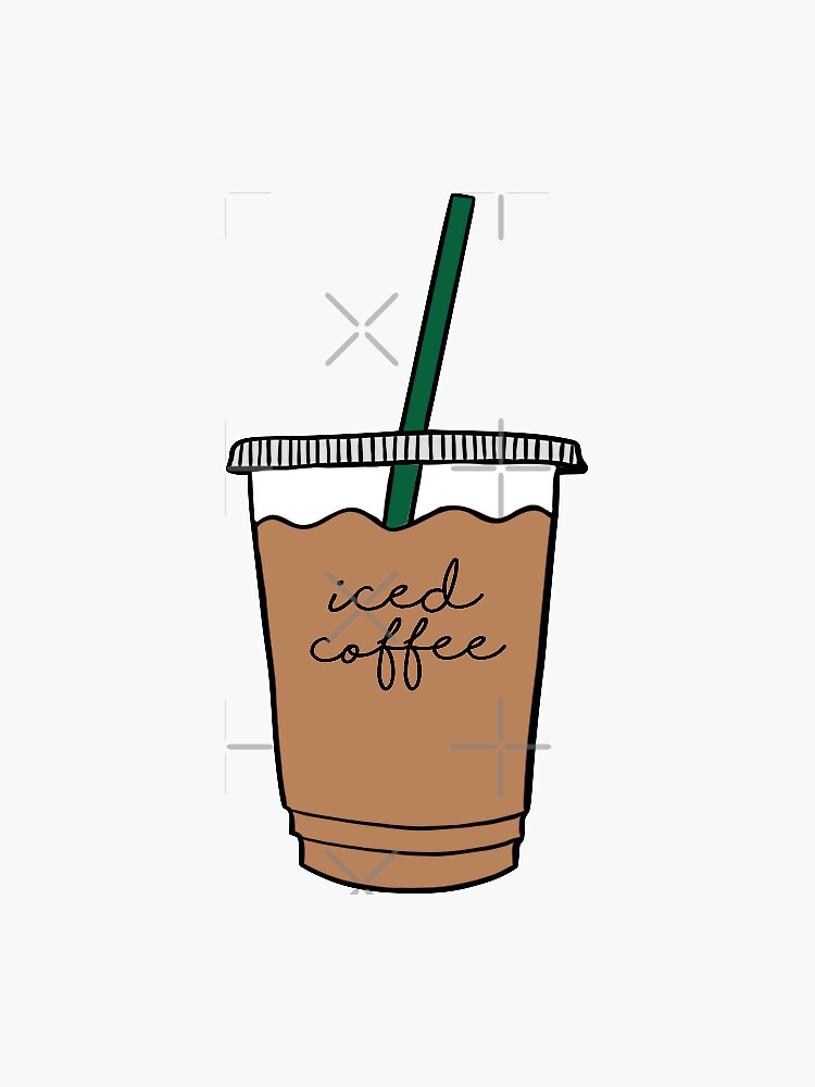 iced coffee Sticker for Sale by ahp00