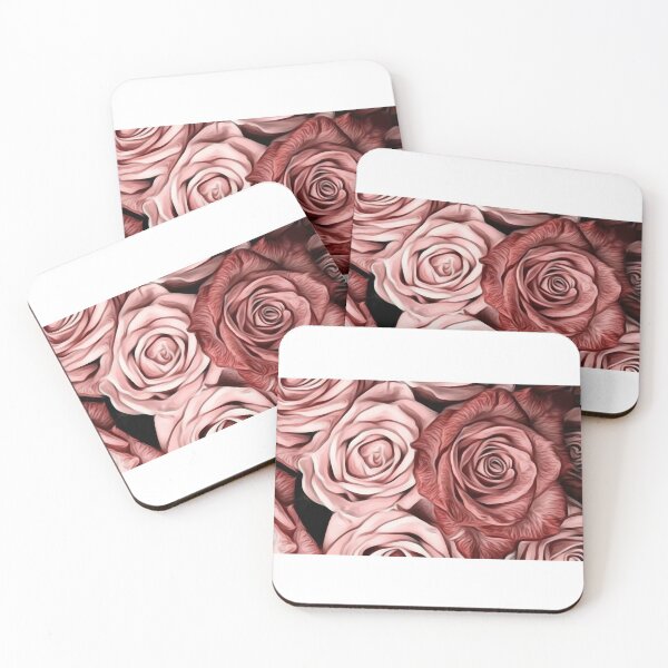 Item preview, rose  rosa red pink pattern - accuarela styles designed and sold by SketchyDuette.