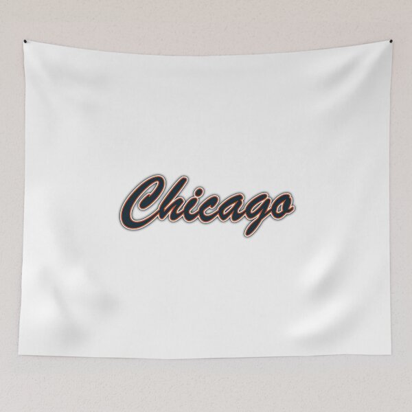 Item preview, Chicago Navy and Orange on White with Shadow designed and sold by gkillerb.
