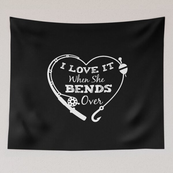 Item preview, I love It When She Bends Over, Fishing Graphic Tee, Fishing Shirt Fishermen Gift, Funny Shirt, Unisex T-Shirt designed and sold by ahmedelatitt.