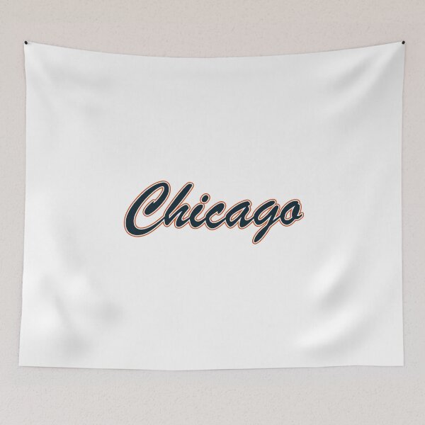 Item preview, Chicago Navy and Orange on White designed and sold by gkillerb.