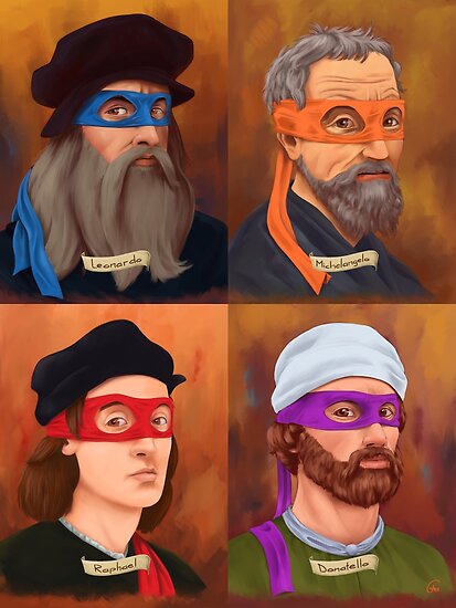 the-renaissance-ninja-artists-poster-by-gabebush-redbubble