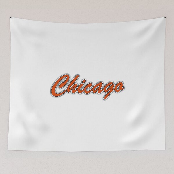 Item preview, Chicago Orange and Navy on White with Shadow designed and sold by gkillerb.
