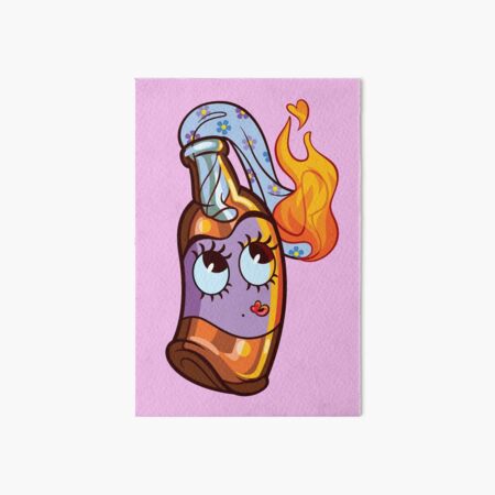 Item preview, Molly Tov ~ Cartoon Molotov Cocktail designed and sold by ctkrstudio.