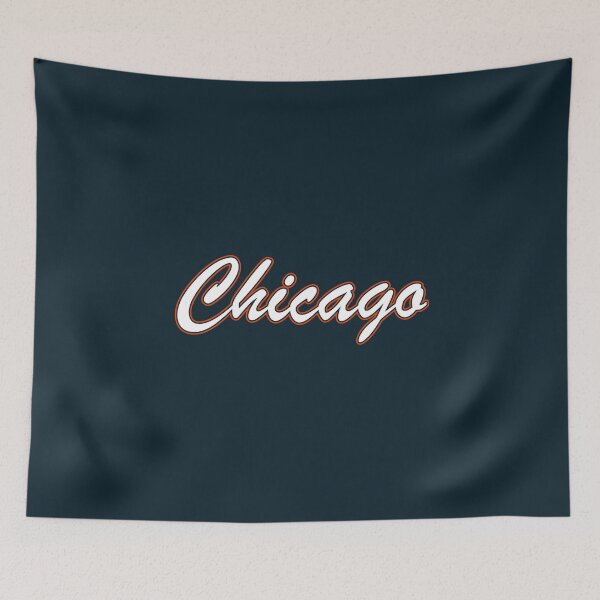 Item preview, Chicago White and Orange on Navy designed and sold by gkillerb.