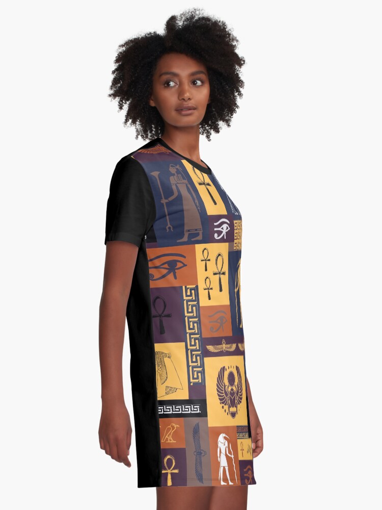 Alternate view of Egyptian Collage Graphic T-Shirt Dress