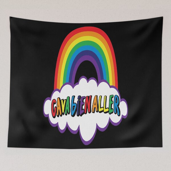 Item preview, Ca Va Bien Aller Sticker & Mask (HD) Big Cloud (Purple) Looney Toons Style designed and sold by Brazz Official.