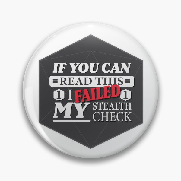 Item preview, CTS - Failed Stealth Check designed and sold by CaveTrollStudio.