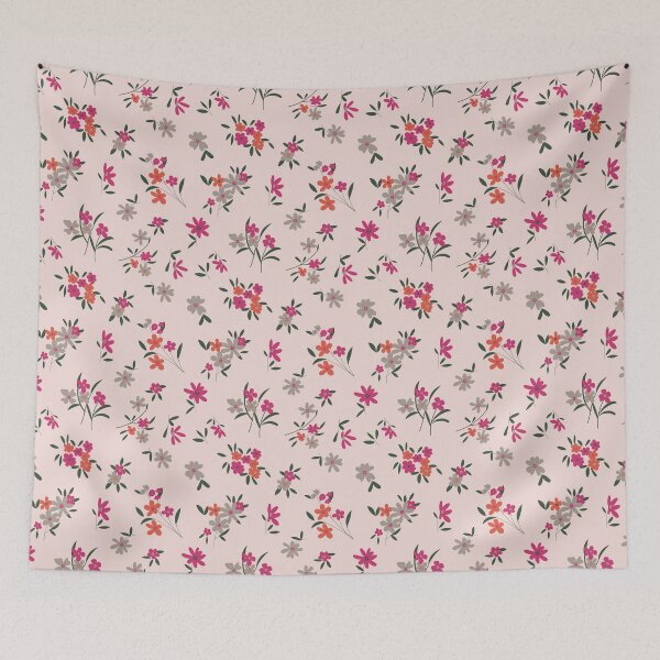 Item preview, Girl Power Light Pink Ditsy Floral Print designed and sold by StudioPosies.