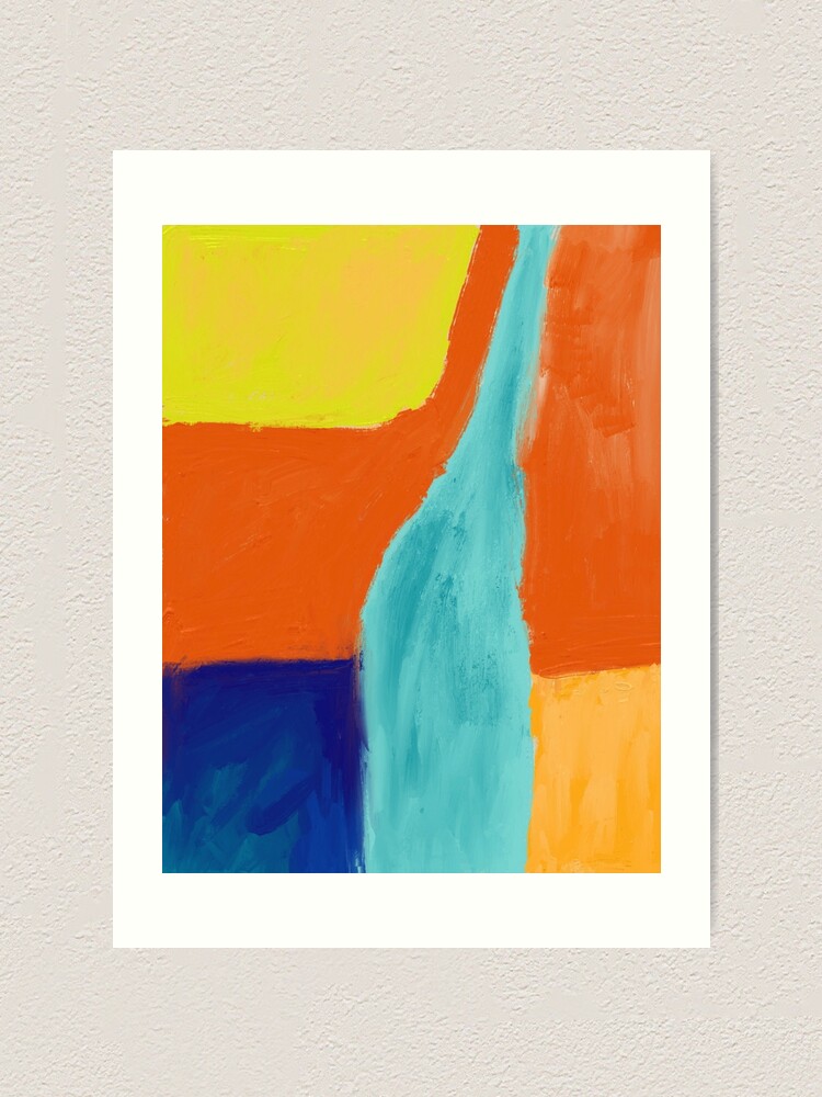 abstract color block art