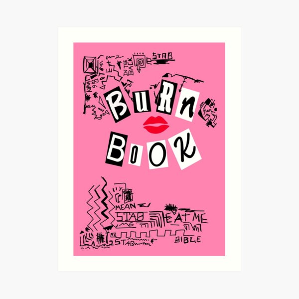 Burn Book Mean Girls Inspired Print DIGITAL DOWNLOAD 