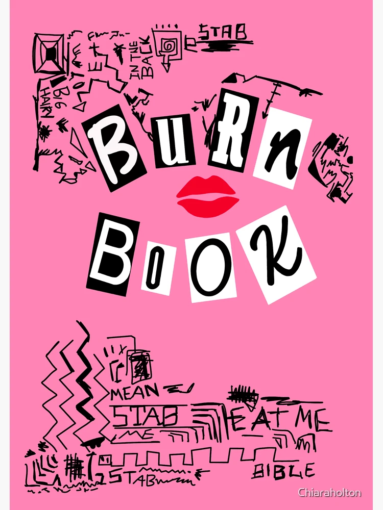 Mean Girls Burn Book Sticker Vinyl Car Bumper Decal