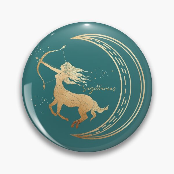 Item preview, Sagittarius Woman with bow and arrow in the night sky with the moon and the stars - Teal designed and sold by Breece.