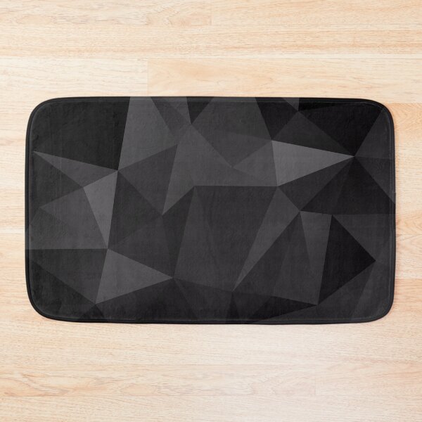 Item preview, Abstract background of triangles polygon wallpaper in black colors designed and sold by fuzzyfox.