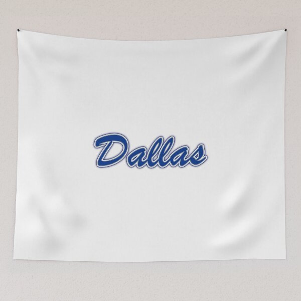 Item preview, Dallas Blue and Silver on White with Blue Glow designed and sold by gkillerb.