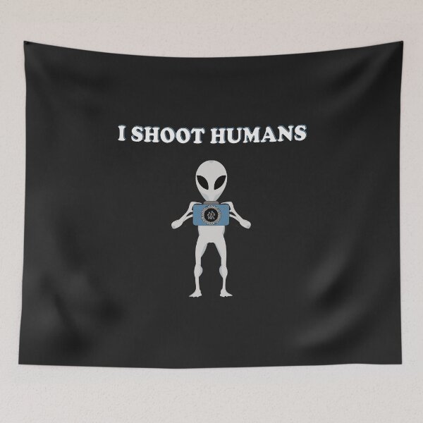 Item preview, Camera Alien Photography "I Shoot Humans" gift designed and sold by Kuma518.