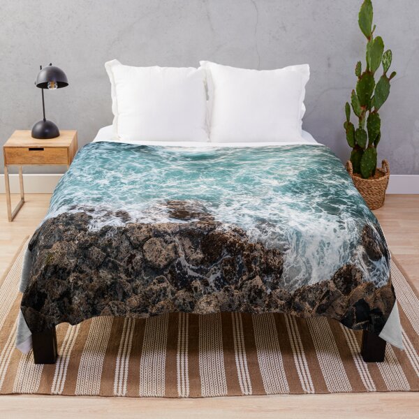 Item preview, waves crashing on rocks designed and sold by manuelyoussef.