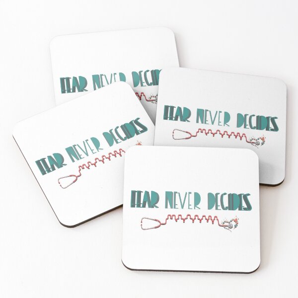 Item preview, FEAR NEVER DECIDES designed and sold by Ethos Bubbles.