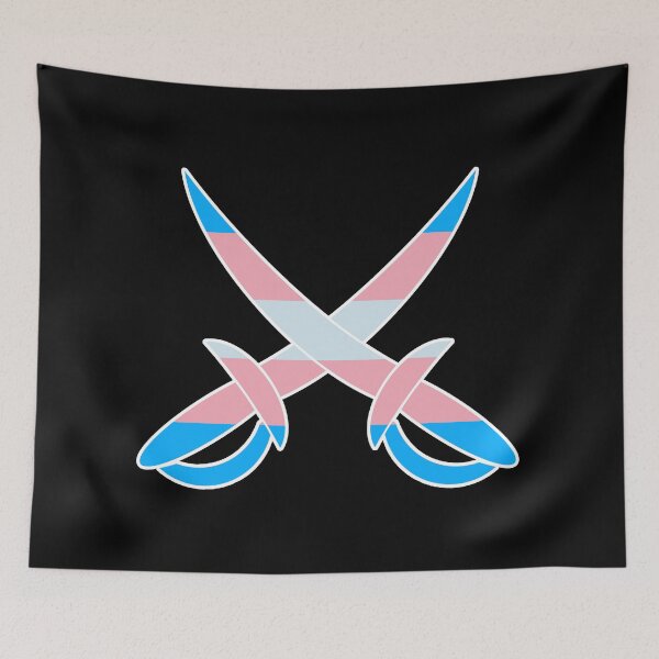 Item preview, Transgender Pride Pirate Swords designed and sold by halberdier.